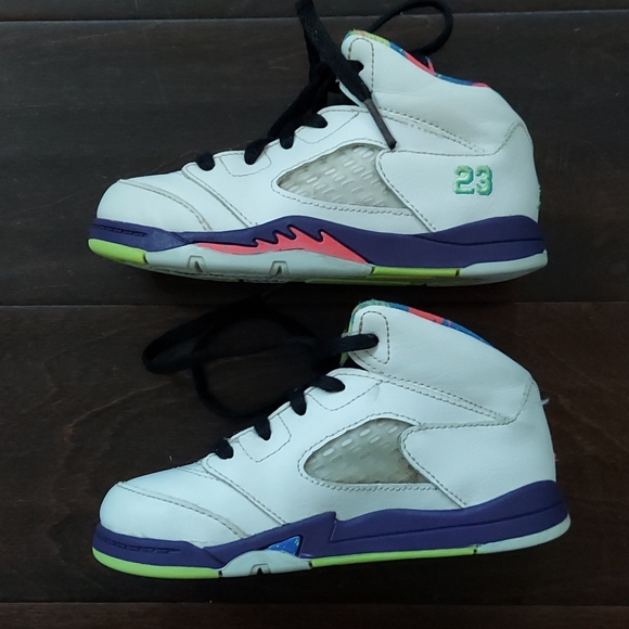 Jordan Retro 5 toddler high top  sneakers 3 - Picture 4 of 10